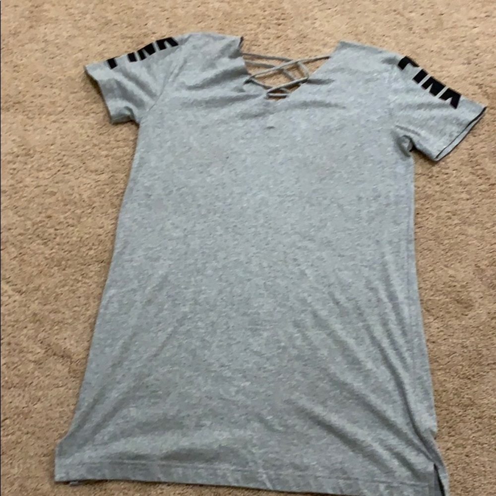 Victoria Secret PINK Gray t-shirt style dress